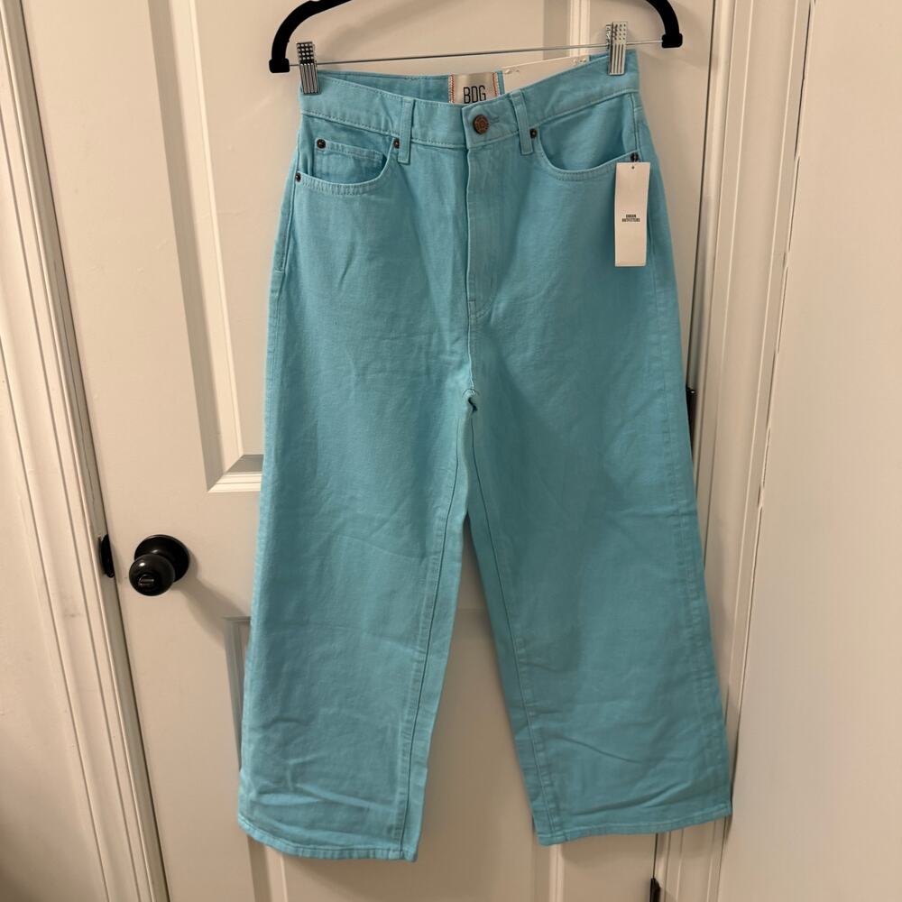 NWT BDG Sky Blue Wideleg Jeans HIGH RISE Size 27 - Picture 2 of 9